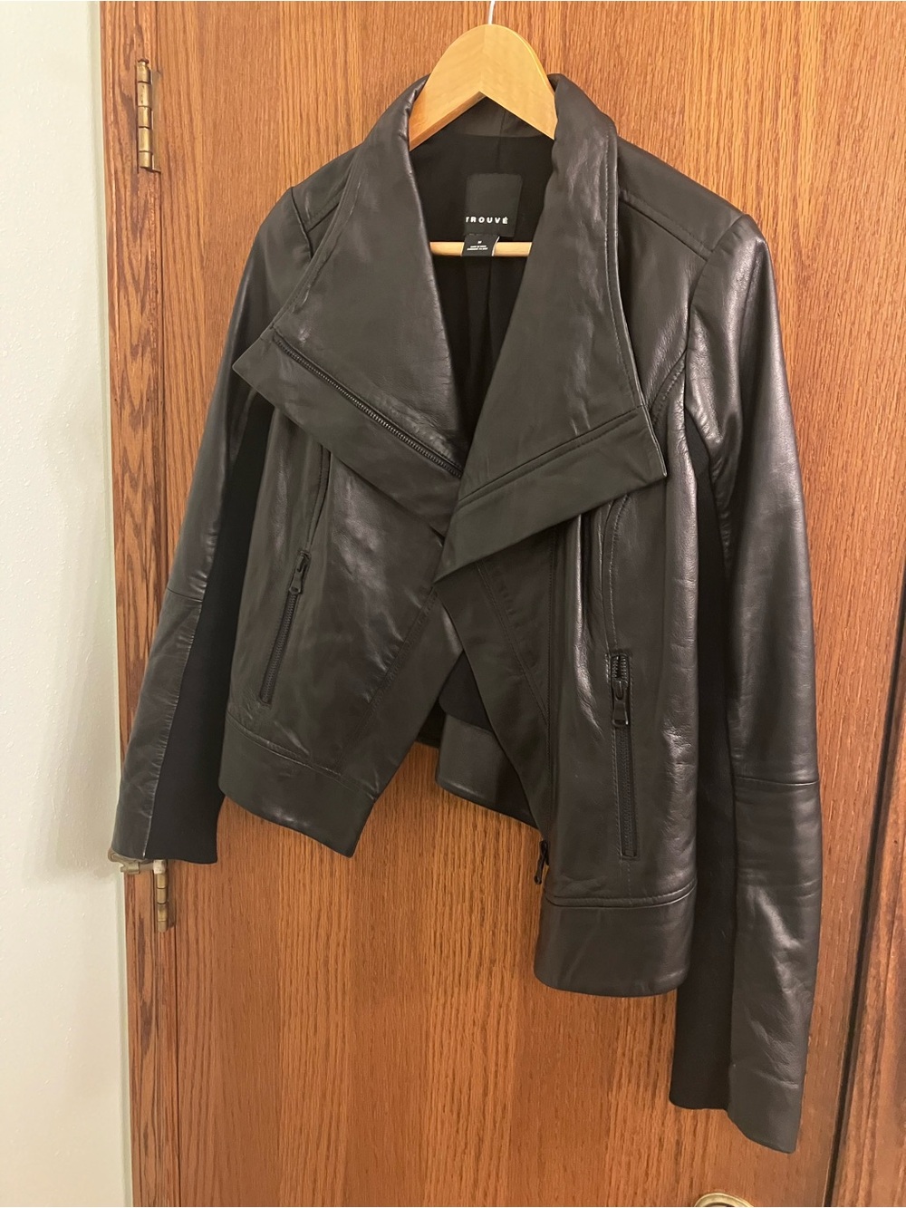 Trouvé Black Leather Jacket